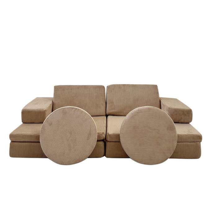 Atelier Del Sofa Puzzle - Camel Sofá cama de 2 plazas